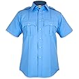 First Class 100% Polyester Short Sleeve Men's Uniform Shirt White