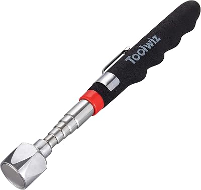 Toolwiz Telescopic Magnetic Pick Up Tool 16 lb 7.3 kg Extendable to 30 in