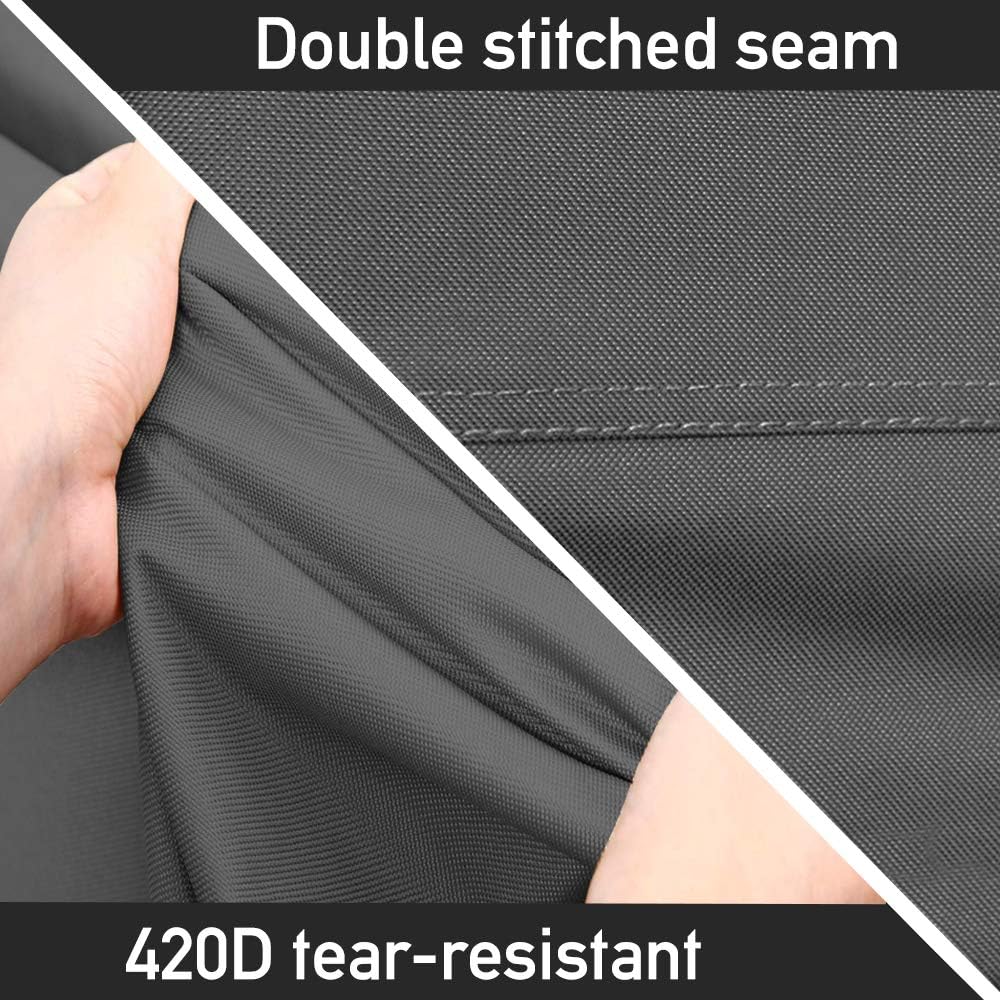 STARTWO Patio Furniture Cover Heavy Duty Waterproof Anti-Fading Cover for Outdoor Round Table & Chairs Set, Grey 60" x 28" : Garden & Outdoor