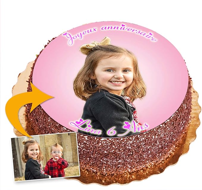 Greeting Cards Party Supply Hippopotame Animal Deco Gateau Disque Azyme Comestible Anniversaire Fete cm Home Garden