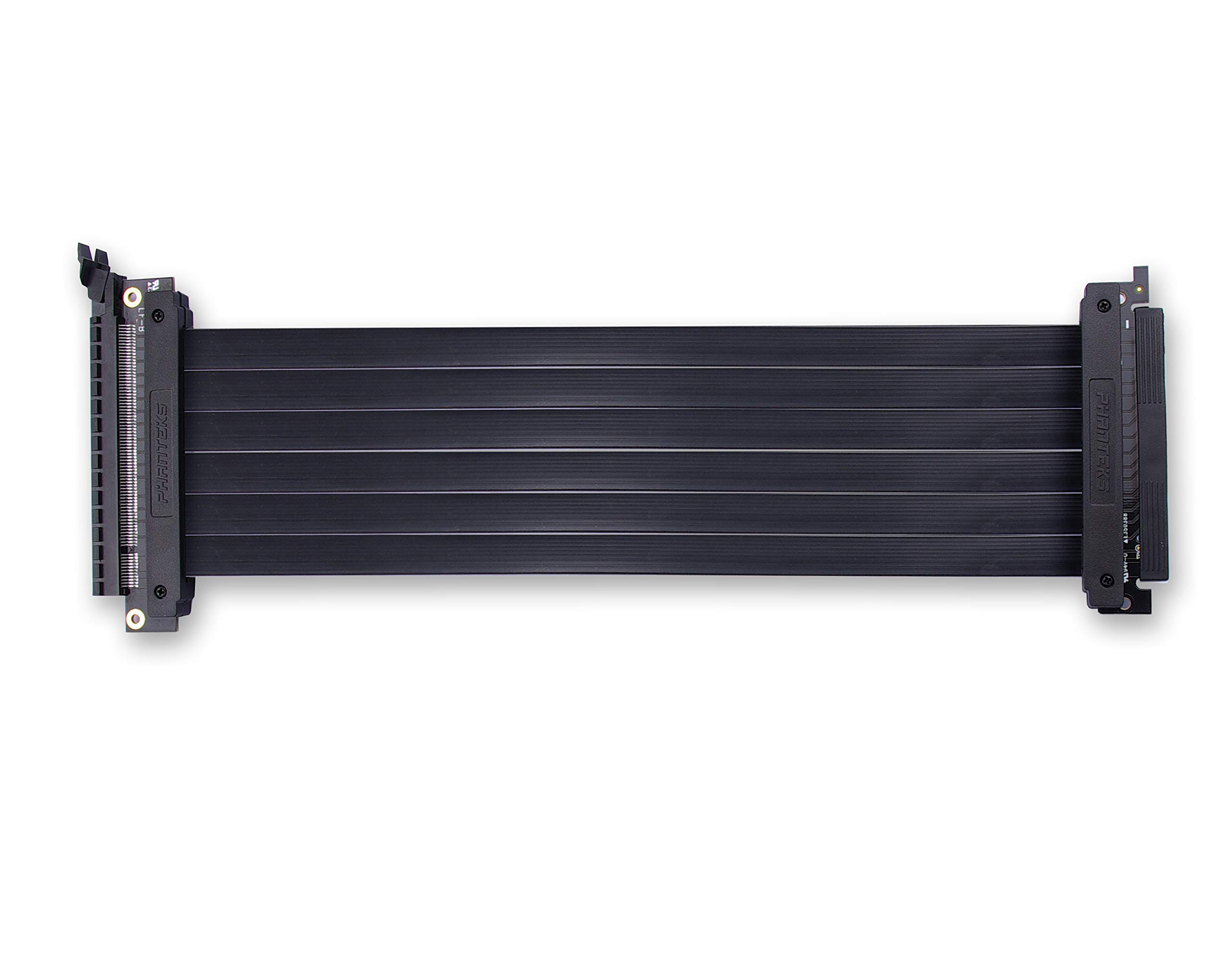 Phanteks (PH-CBRS_FL30 300mm Pci-E X16 Riser Cable 180 Degree Adapter, Slim Design, EMI Shielded, Compatible with Enthoo Elite Chassis