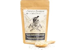 Wild Mushroom Salt – Rich Umami Blend with Chanterelle, Hedgehog & Lobster Mushrooms | Grinder Ready | 227g / 8 oz | Épices d