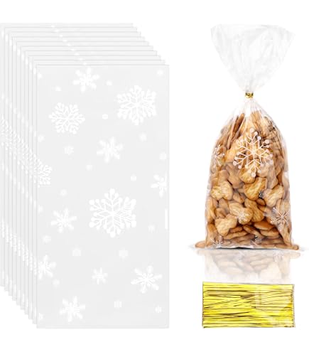 Aazon.co: KIOBER 200pcs Christas Candy Treat Bags,Assorted Cartoon...