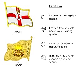 Northern Ireland Flag Lapel Pin - Ulster Banner