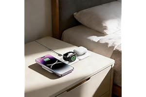 3-in-1 Magnetic Wireless Charger, Charging Station for Apple Multiple Devices, Foldable Travel Charging Pad for iPhone 16 15 