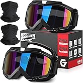 OXG Motorcycle Goggles - ATV & Dirt Bike Goggles with UV400 Dustproof Lens for Adults & Youth