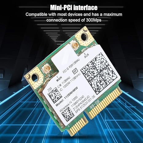 Amazon Com Wendry Wireless Network Card For Intel Link1000 N1000 112bnhmw Mini Pci E 300mbps Wireless Network Card For T4s X2 T5 Electronics Amazon Com Wendry Wireless Network Card For Intel Link1000 N1000 112bnhmw Mini Pci E 300mbps Wireless Network Card For T4s X2 T5 Electronics
