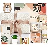 Get Well Soon Gift Baskets for Women - Self Care Package for Women After Surgery - Cancer Chemo Recovery Comfort Gifts Set Wellness Kit - Hug in a Box Thinking of You Gifts for Mom, Sister, Grandma