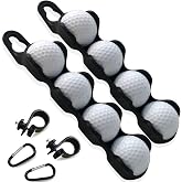 RE GOODS Golf Ball Holder - Holds 4 Golf Balls, Easy Attachment to Bag or Cart, Gift Accessories for Men and Women