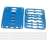 8-2000QFT Carburetor Rebuild Gasket,Fuel Bowl Assembly Fit for Holley 8-2000 M2300 4150 Carburetor Rebuild Kit. 8-2000QFT Gasket kit for Holley 4150 Carburetor Jet kit (Blue)