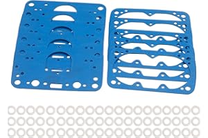 SEAEAGLES 8-2000QFT Carburetor Rebuild Gasket,Fuel Bowl Assembly Fit for Holley 8-2000 M2300 4150 Carburetor Rebuild Kit. 8-2000QFT Gasket kit for Holley 4150 Carburetor Jet kit (Blue)