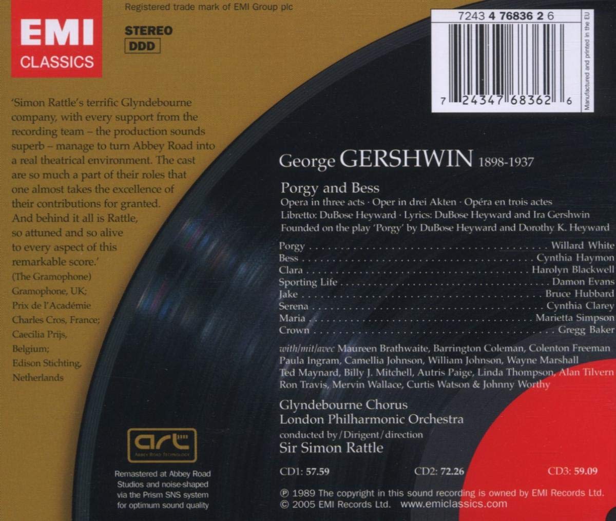 Porgy And Bess Oper Gesamtaufnahme Sir Simon Rattle Willard White Harolyn Blackwell Damon Evans George Gershwin Cynthia Clarey Marietta Simpson Gregg Baker Amazon De Musik Porgy And Bess Oper Gesamtaufnahme Sir Simon Rattle Willard White Harolyn Blackwell Damon Evans George Gershwin Cynthia Clarey Marietta Simpson Gregg Baker Amazon De Musik