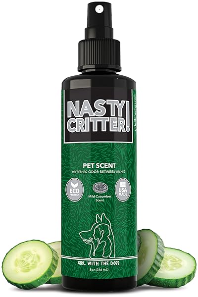 GIRL WITH THE DOGS NASTY CRITTER! PET SCENT 8 OZ – FOR CATS AND DOGS – MADE IN USA