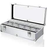 Funrous Aluminum Coin Storage Box Case for Slab
