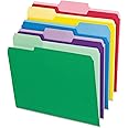 Pendaflex 84370 File Folders with Erasable Tabs, 1/3 Cut Top Tab, Letter, Assorted (Pack of 30)