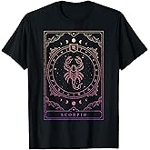 Scorpio Birthday Present Women Girl Zodiac Sign T-Shirt