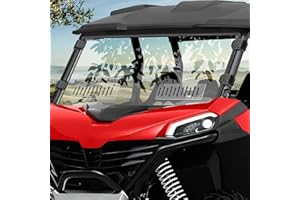 Drieaco ZForce 950 Front Windshield with Adjustable Airflow Vent Fits for 2023-2025 CFMOTO ZForce 950 Sport & 4 / ZForce 950 Trail / ZForce 800 trail G2, PC Scratch Resistant UTV Front Full Windshield