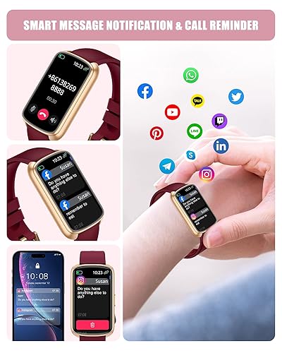 Fitness Tracker, Smart Watch with 24/7 Heart Rate Blood
