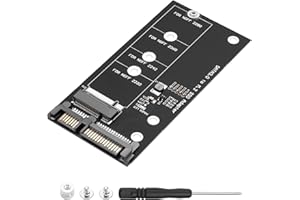 ELFJMZP SATA to M.2 Adapter Board, Compatible with B Key NGFF SSDs Only, Fits 2230/2242/2260/2280 Sizes, SATA 7Pin+15Pin Inte