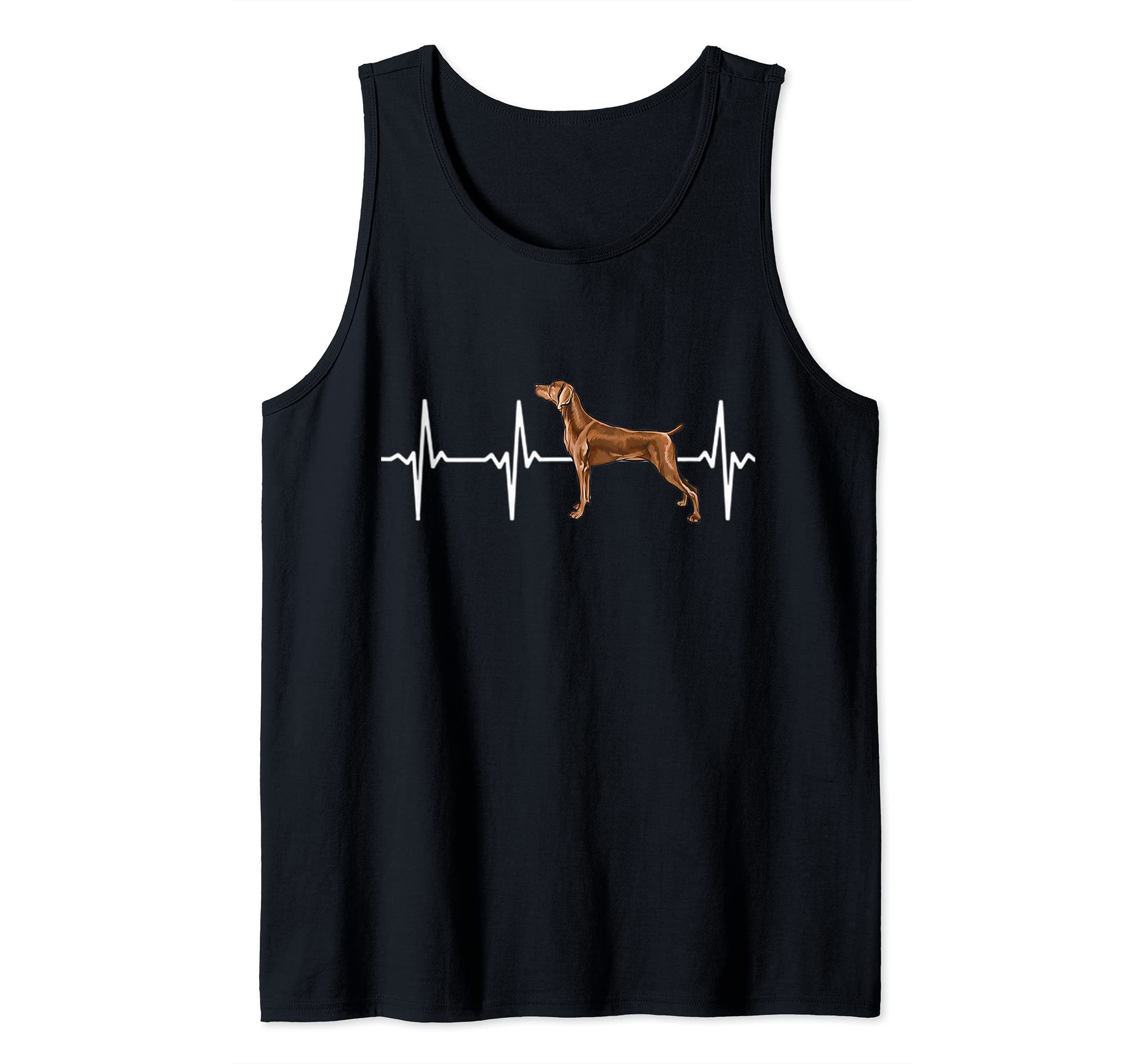 Weimaraner Heartbeat Love My Dog Tank Top