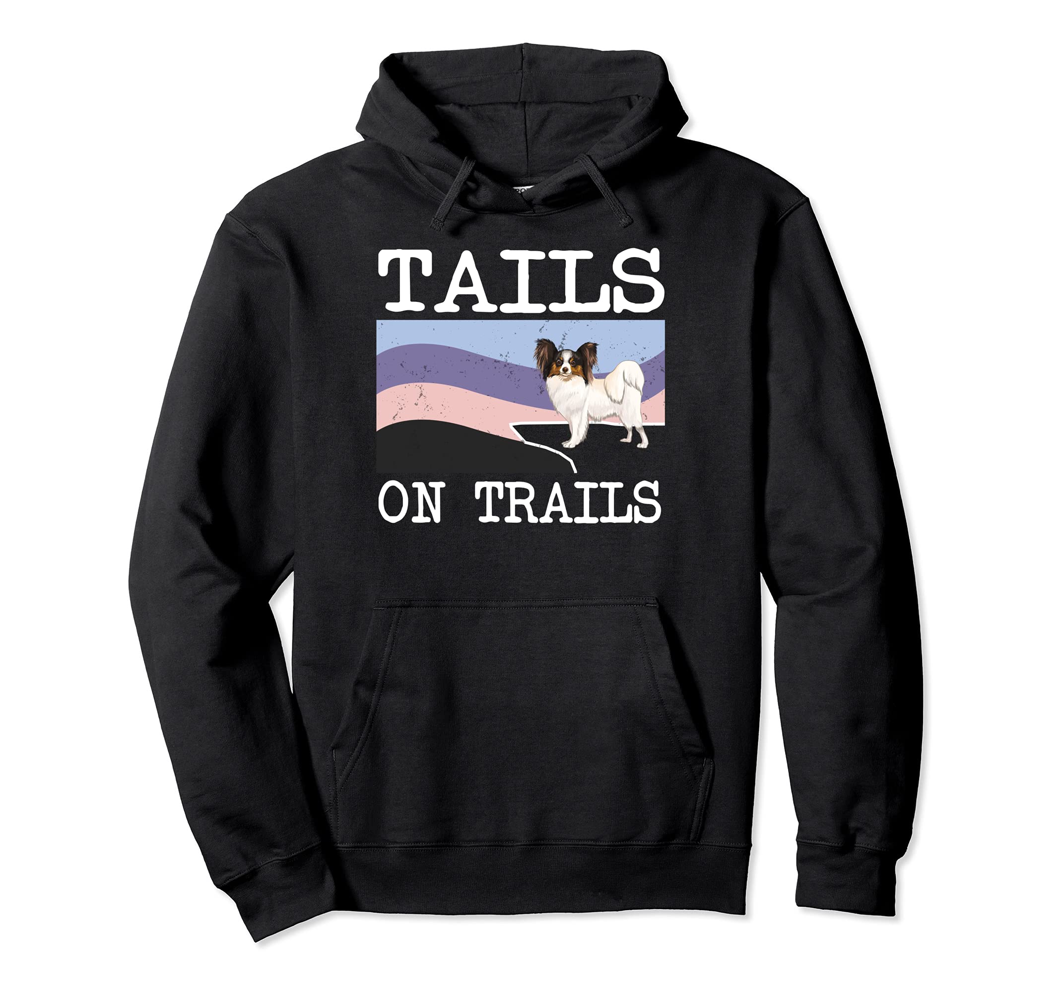 Soft Coated Wheaten Terrier Tails On Trails Funny Dog Hiking Pullover Hoodie