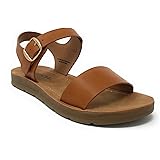 Soda PLENTY ~ Women's Strappy Ankle Wrap Buckle Fashion Flat Sandals