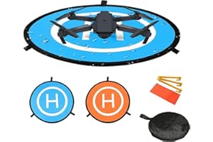 YINGJEE Drone Landing Pad, 22"/55cm Waterproof Portable Foldable Helipad Helicopter Landig Mat for DJI Mavic Pro Phantom 2/3/4/ Pro, RC Drones Helicopter, Karma Drone, DJI Mavic Air, Inspire and More