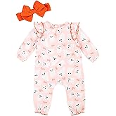 Mud Pie baby-girls Pink Ghost Bodysuit Set