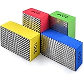 EGOFIX 4pcs Diamond Hand Polishing Pads for Ceramic Tile Glass Grinding,Sanding Blocks Polishing 60#,100#,200#,400#