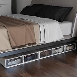 PARANTA 6-Piece Boot Shoe Storage Box, Stackable