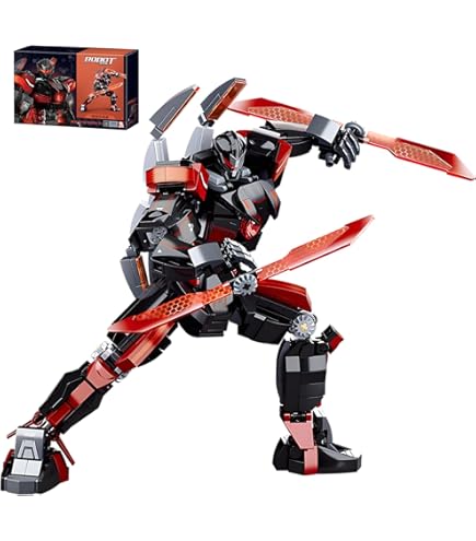 Amazon.com: JCPUCT Black Tech Mecha Robot Building Blocks Birthday