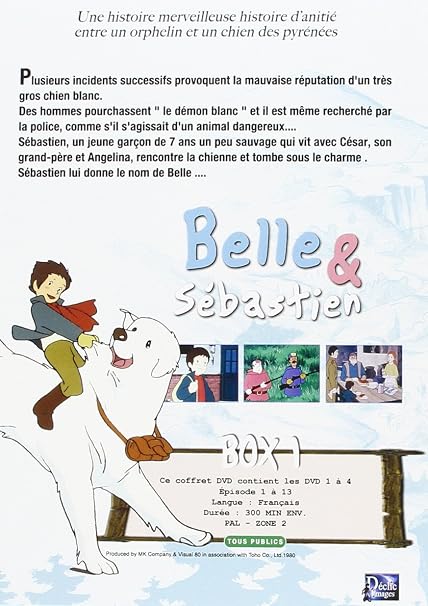 Amazoncom Belle Et Sébastien Partie 1 Coffret 4 Dvd
