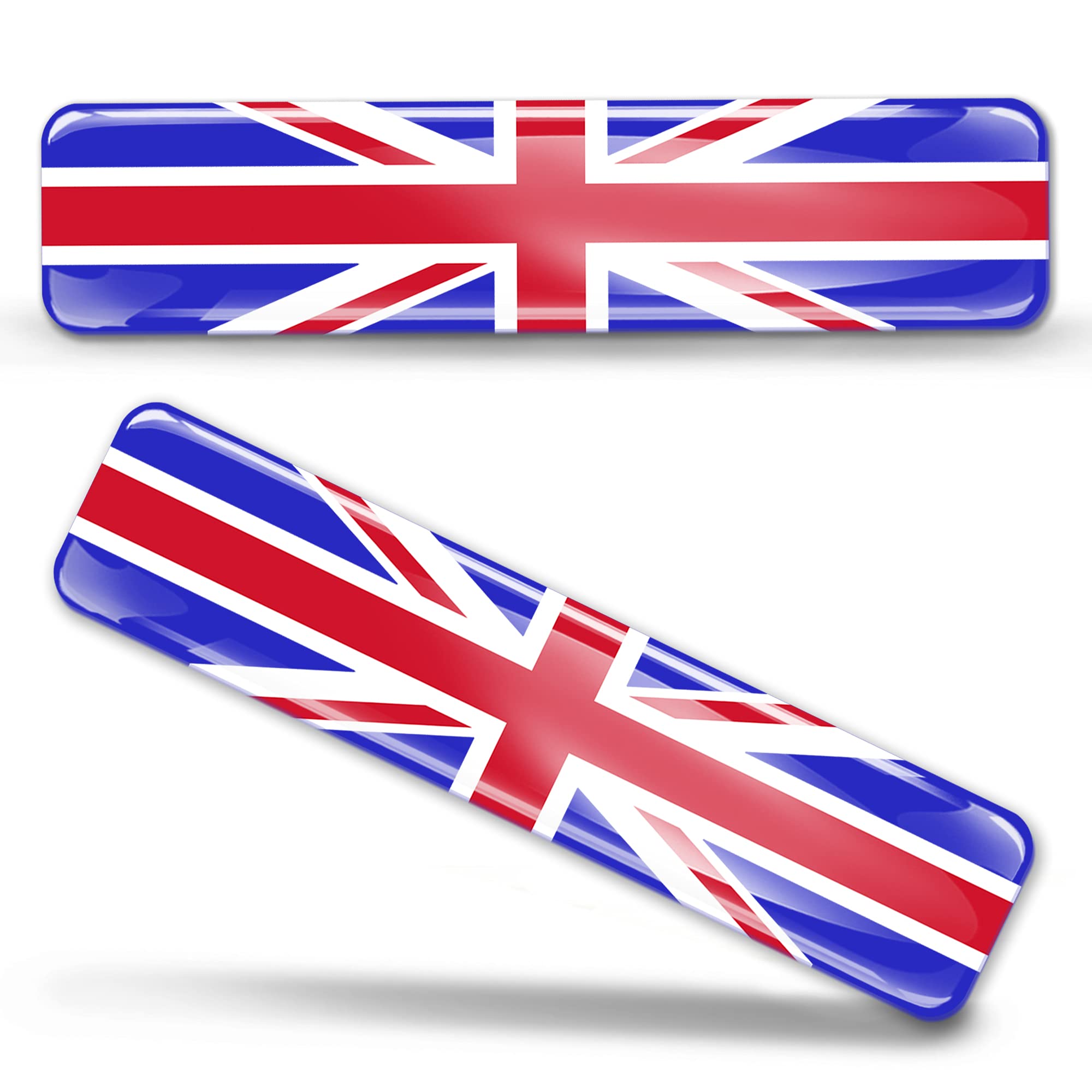 Biomar Labs 2 x 3D Domed Silicone Stickers Decals England UK Union Jack National United Kingdom Great Britain Flag Banner Emblem Car Motorcycle Helmet F 26/2-ka