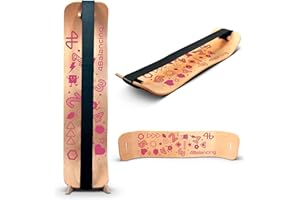 4Balancing Balance Board for Kids - Slackline Wooden Wobble Board - Slackboard Balance Trainer for Coordination - Training for Skateboard, Snowboard, Football, Soccer, Baseball, Basketball