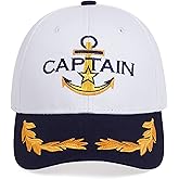 Yacht Hat Sailors Hat Nautical Marine Sailor Navy Hats Snapback Adjustable Sea Cap for Adult