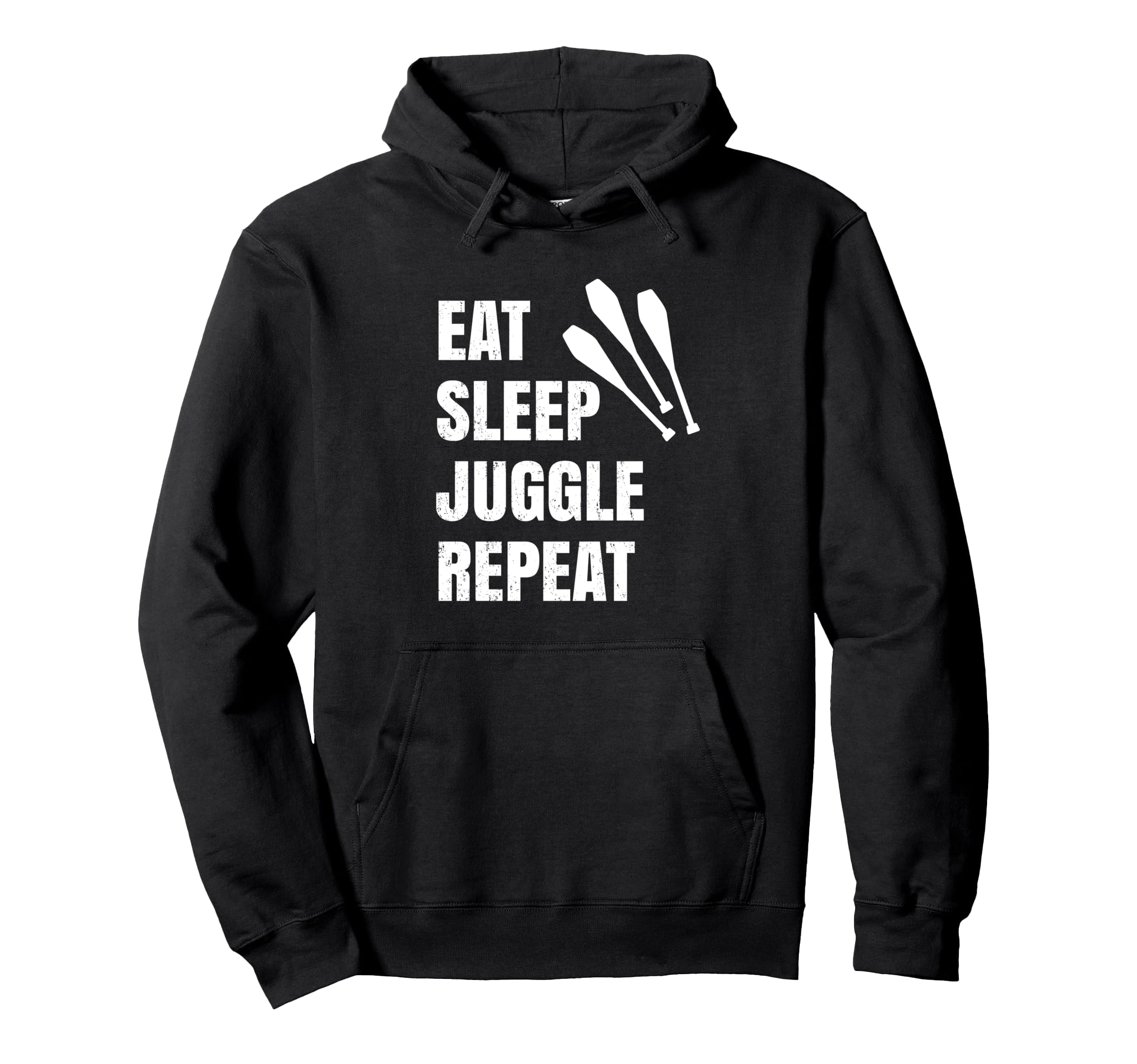 Juggler Gift Eat Sleep Juggle Repeat Clubs Juggling Pullover Hoodie