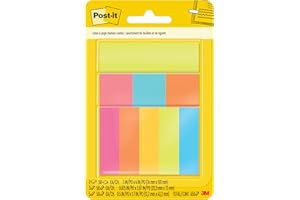 Post-it Notes & Page Markers Combo Pack, 3" x 4", .5" x 2", 1" x 3", Bookmark Sticky Notes