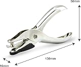 Rapesco PF25A001 Single Hole Paper Punch 10 Sheet Capacity Silver view 5