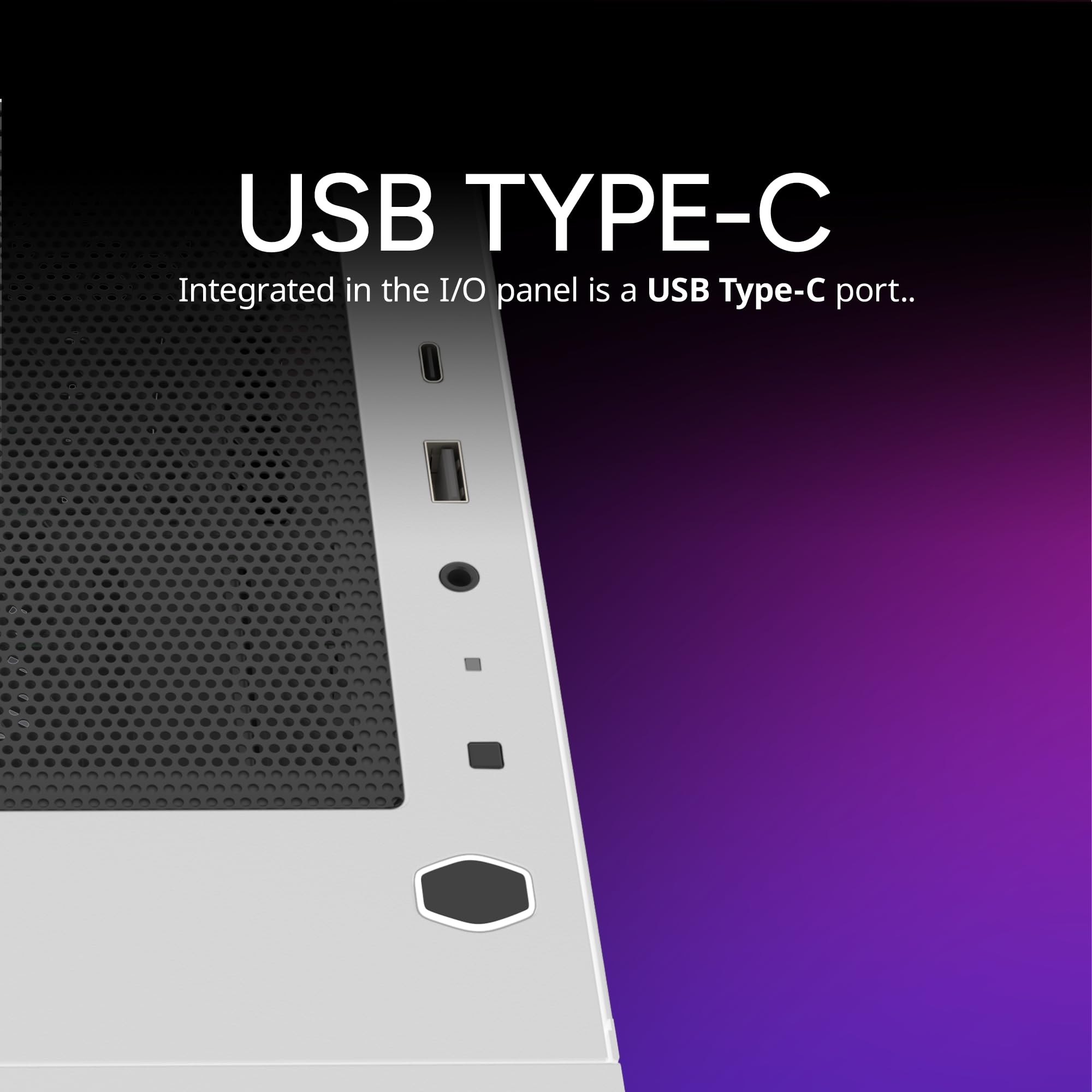 Cooler Master Elite 301 White Micro-ATX High Airflow Minimalist PC Case, 365mm GPU Max, Compatible RTX 5080|RX 7090 XT, 280mm AIO Max, Type C, Tempered Glass, Triple 120mm aRGB PWM Fan, Intakes Grill