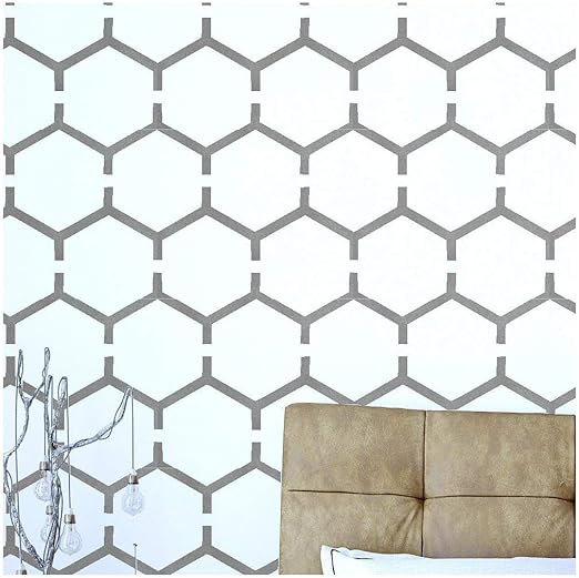 Amazon Com Honeycomb Furniture Wall Floor Stencil For Painting