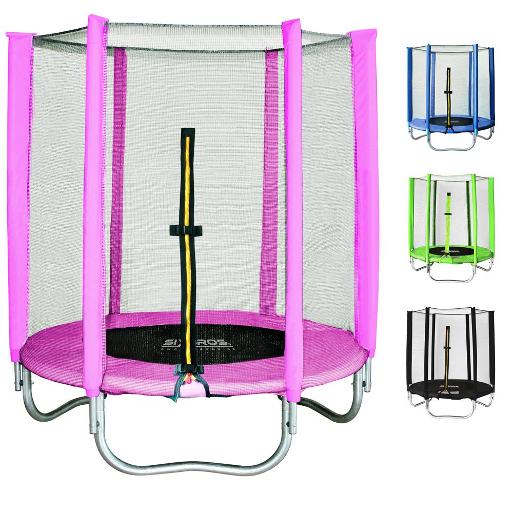 SixBros SixJump  M Trampolín Cama elástica de jardín Trampolín Fucsia T