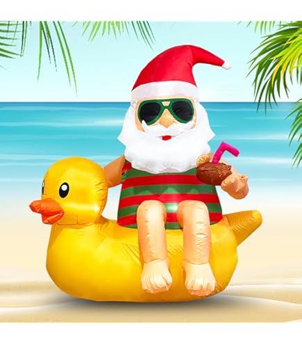 4.5FT Inflatable Gingerbread Man Christmas Decoration With LED Lights - Outdoor/Indoor Holiday Yard Decor