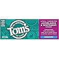 Tom's of Maine Fluoride-Free Antiplaque & Whitening Toothpaste, Travel Size, Peppermint, 1 oz. 12-Pack