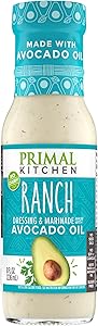 Primal Kitchen Ranch Salad Dressing & Marinade made with Avocado Oil, Whole30 Approved, Paleo Friendly, and Keto Certified, 8