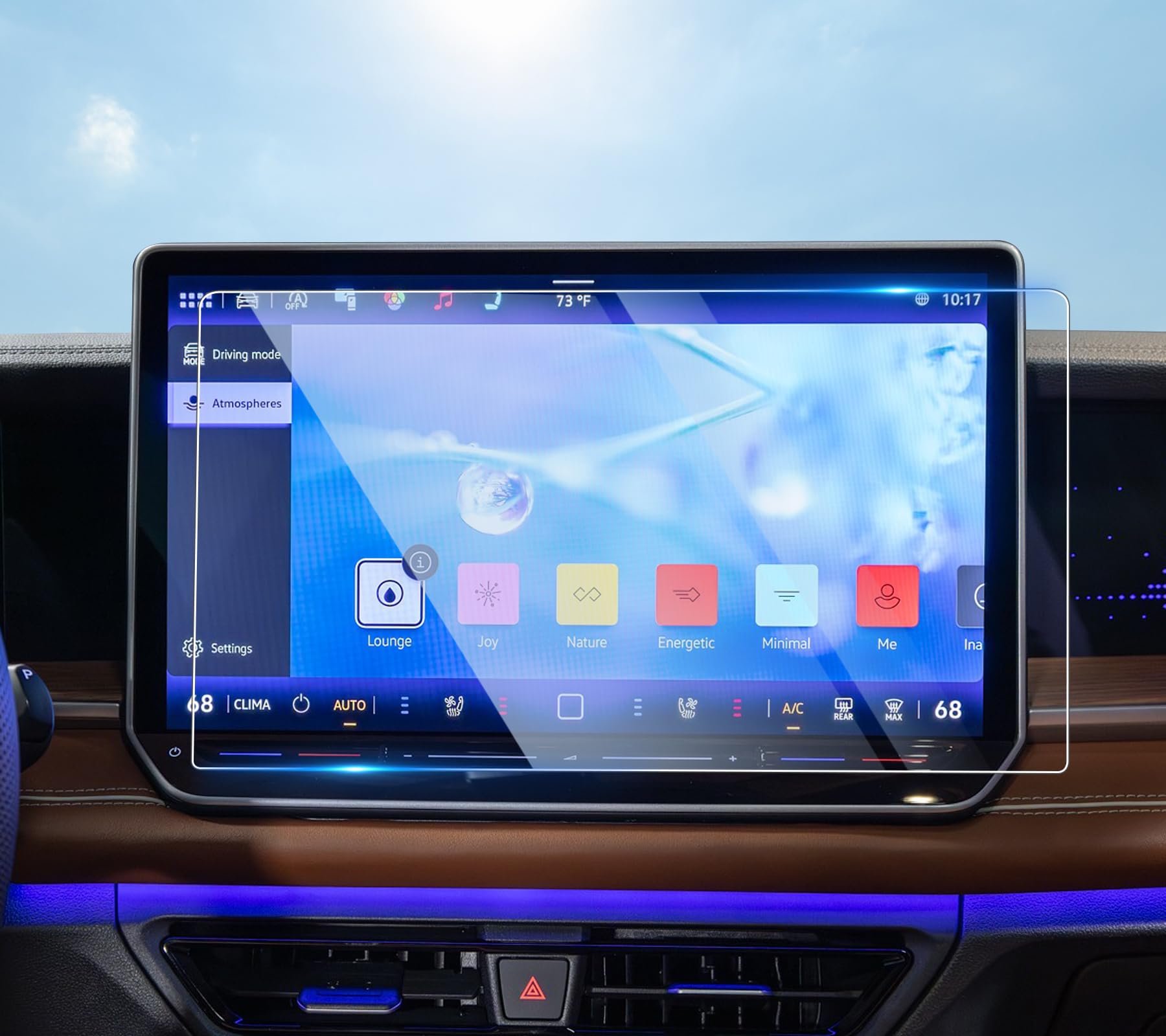 SHAOHAO [Pack of 2] For VW Tiguan3 MK3 2024 2025 R-line Screen Protector Car 15 Inch GPS Accessories PET Nano Film Scratch Resistance and Fingerprint Reduction 4H Hardness Tiguan3 — image 1