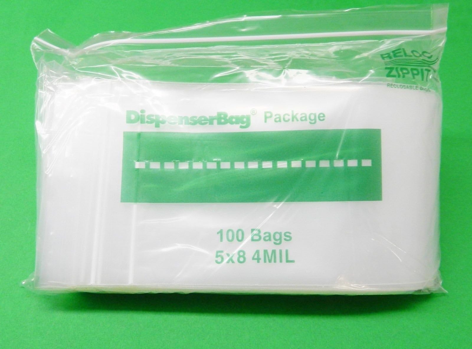 100 ZIPLOCK BAGS 5"x8" 4MIL HEAVY WEIGHT RECLOSABLE CLEAR HEAVY DUTY 4 MIL 5x8 (LZ 1.3 FRE) NOVELTOOLS