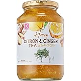KPANTRY Honey Citron & Ginger Tea - Korean Marmalade with Fresh Yuzu, Ginger & Sundry Honey - Ideal for Salad, Jam, Hot & Cold Tea, Smoothie & Throat Soothing - 35.27 oz (1 Pack)