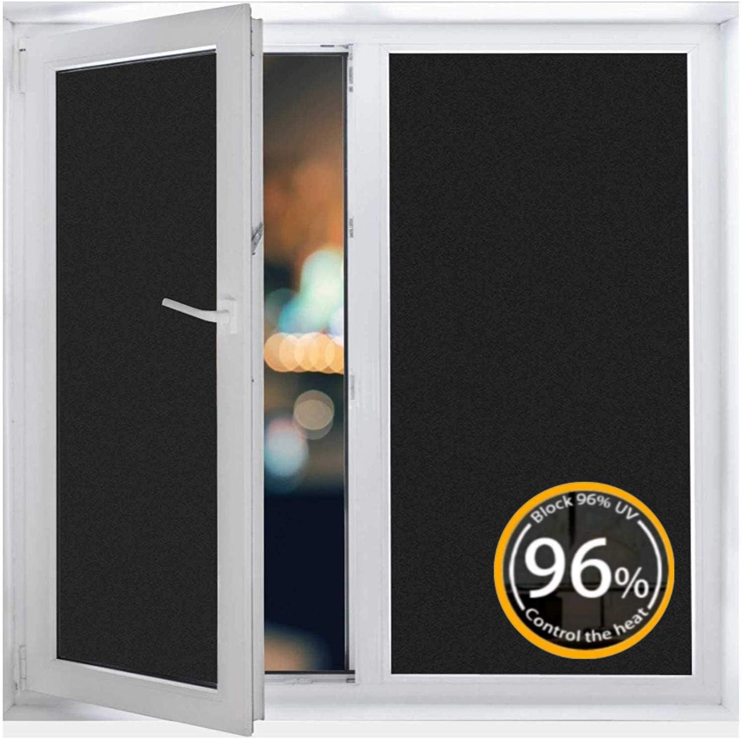 Homein Blackout Window Film Removable Privacy Glass Films Light