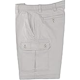 St. John's Bay Men's Power Stretch Cargo Shorts (High Rise Grey)