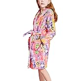 CHILDRENSTAR Girls Robe Kids Bathrobes Plush Soft Fleece Pajamas Sleepwear